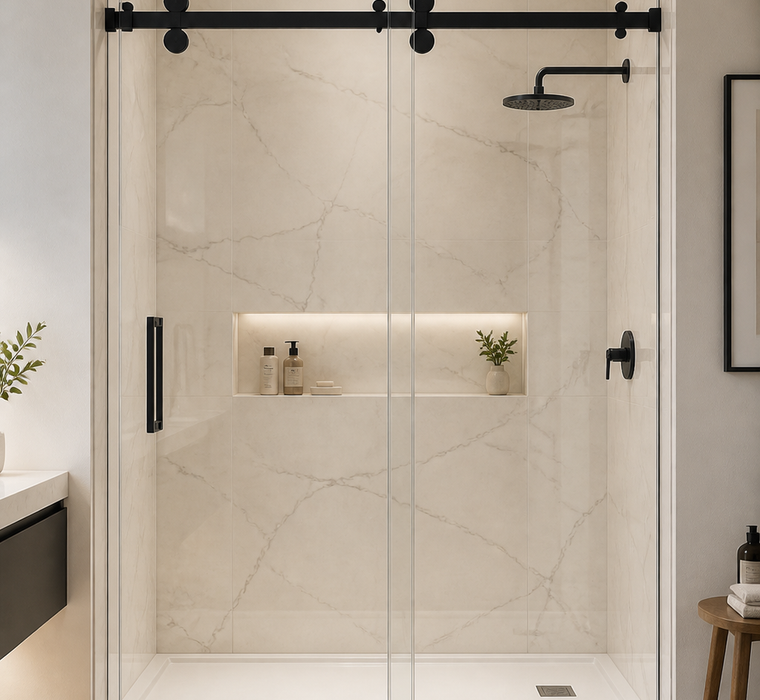 Sliding shower doors